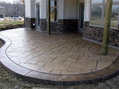 stamped patio